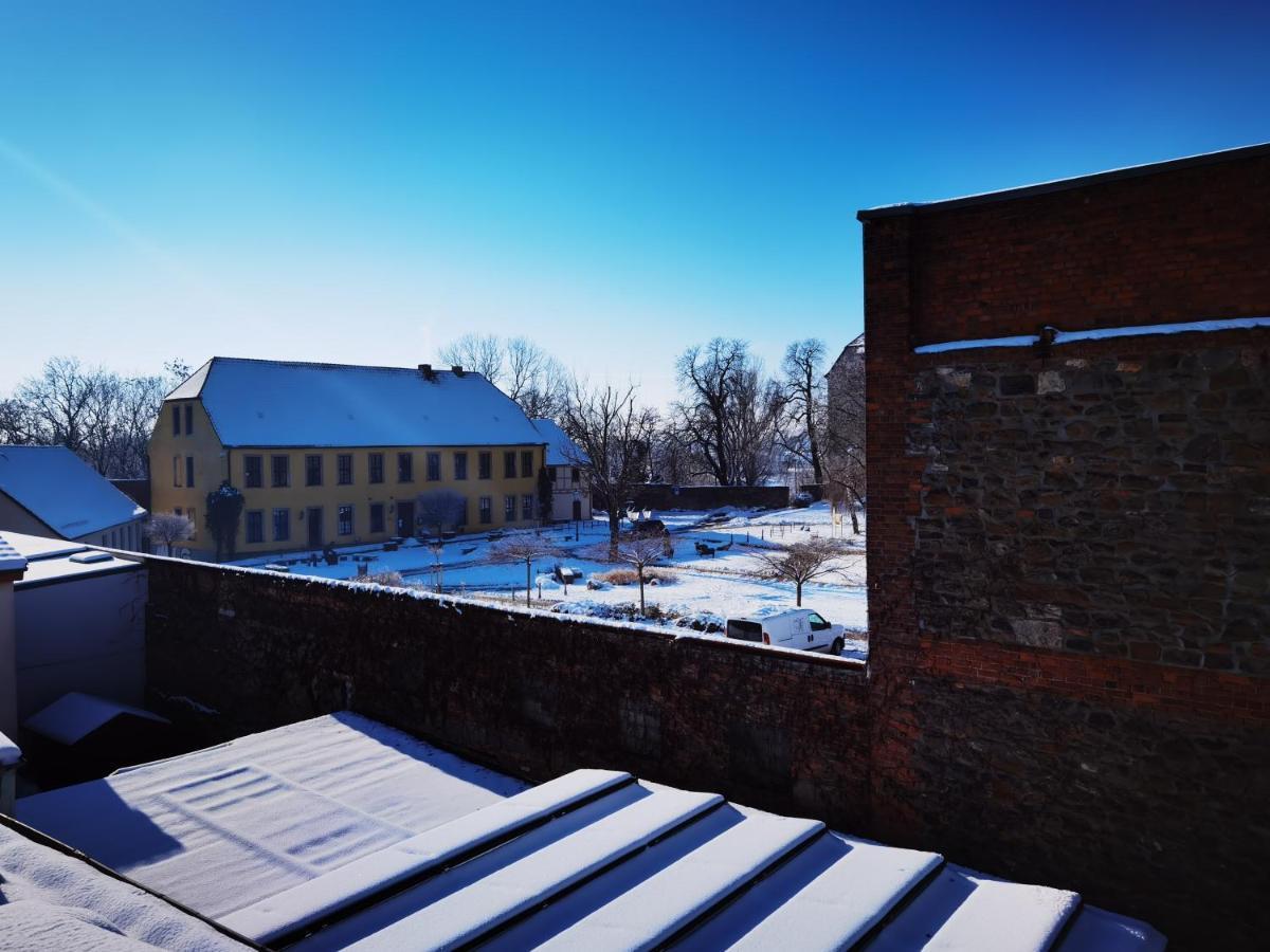 Gemütliche Dachwohnung mit oder ohne Dampfsauna mit Dachterrasse nebeneinander Wolmirstedt Exterior foto