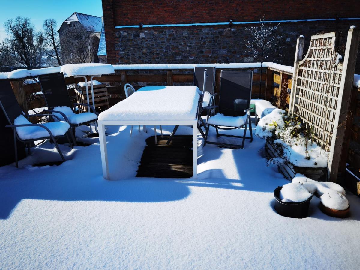 Gemütliche Dachwohnung mit oder ohne Dampfsauna mit Dachterrasse nebeneinander Wolmirstedt Exterior foto